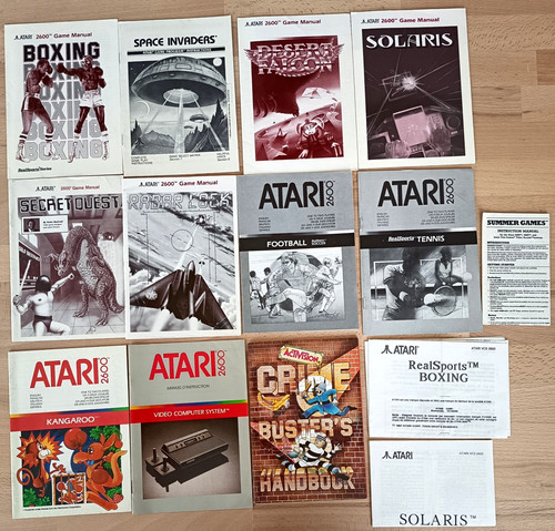 Lot notices pour atari - pour,