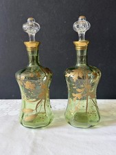 Paire de flacons anciens en