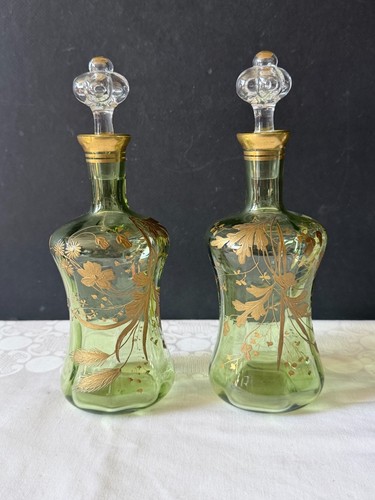 Paire flacons anciens en - flacons,
