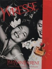 Publicité papier Parfum. Perfume ad Saint Laurent Yvresse 1996