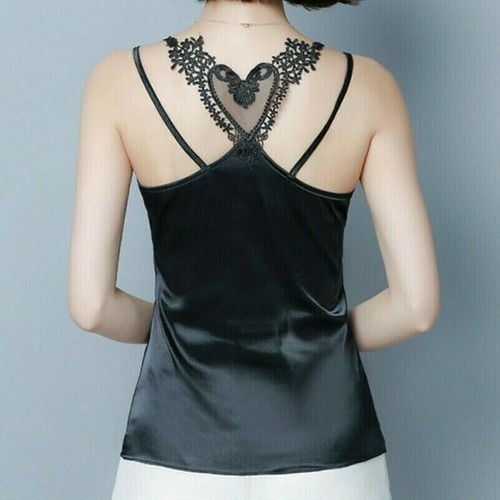 Femme lanières satin gilet - à,