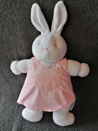 Doudou peluche lapin blanc - ,