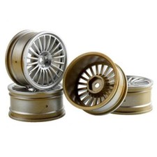 4PCS RC Silver Wheel 26*52mm