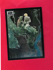2022 Topps Star Wars Chrome Galaxy Yoda and Luke Skywalker base set numero 39
