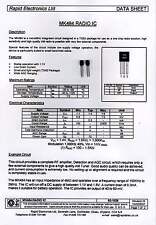 LOT DE 2 x MK484 - CIRCUIT INTEGRE RECEPTEUR RADIO AM PO-GO = ZN414