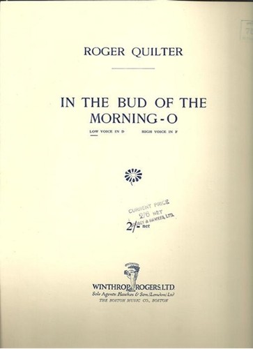 Roger quilter the bud - quilter, in