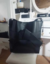 ♡*MANOUKIAN* Sac Cabas Noir + Sa Pochette TBE♡