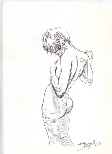 Dessin original femme nue