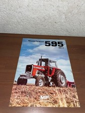 brochure prospekt PROSPECTUS TRACTEUR MASSEY FERGUSON 595 tractor-john deere-ih