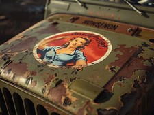 Photo 10x15 Jeep WWII Nose Art