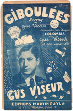 Partition piano accordéon non datée  Gus VISEUR - Giboulées, swing de Gus VISEUR
