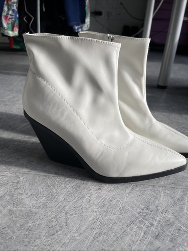 Bottines blanches vintage - bottines,