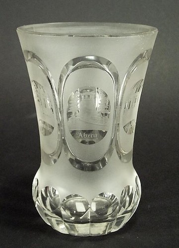 Biedermeier verre souvenir - verre,