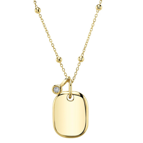 Collier médaille diamant - médaille,