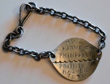 Plaque d'identité soldat Alsacien classe 1933 FRANCE 40 ww2