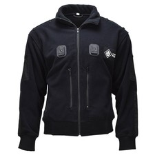 Authentic Police Britannique Veste Polaire Strathclyde Poignets Élastiques Noire