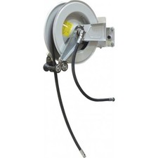 Enrouleur Automatique pour Tuyau d'Huile 15 m avec Raccord 1/2" et Base Pivotant