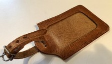 ? Ancien Porte Étiquette en porc pour Valise Ancienne Bagage ancien, mi-XX° TBE