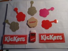 lot 7 autocollants +taille crayon+ gomme KICKERS anciens sticker collection  1