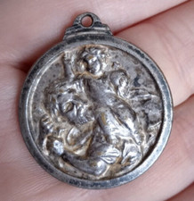 Ancienne Médaille de Protection Saint Christophe pour Voiture ou en Pendentif