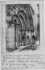 CPA -33- CASTELVIEL près La Réole - Portique de l'Eglise.