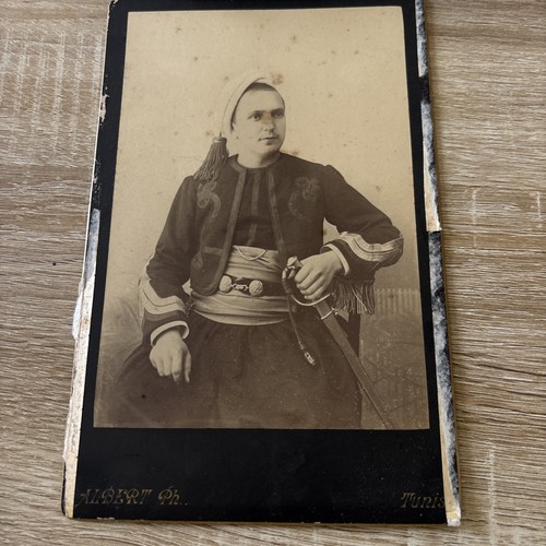 Photo cabinet zouave - , officier