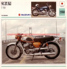 SUZUKI T 500 T500 1968 : Fiche
