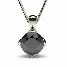Pendentif diamant noir