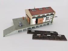 KIBRI ÉCHELLE HO HANGAR DE VOIE VINTAGE A RESTAURER  +++