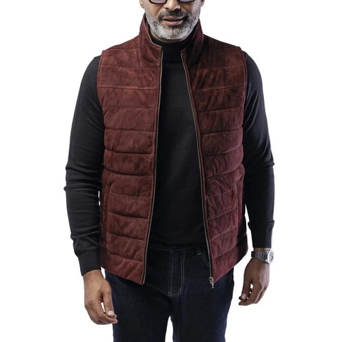 Manteau gilet bouffant daim - manteau,