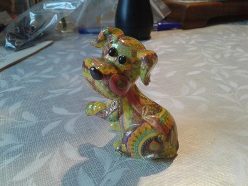 Petit chien résine - chien,