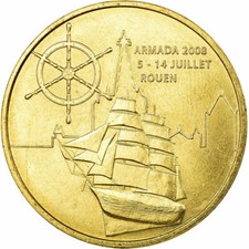 [#739835] France, Jeton, Jeton Touristique, Rouen - Armada du siècle voilier, Arts