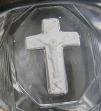 CHRIST en CROIX,rare verre