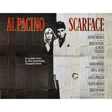 SCARFACE French Movie Poster  - 158x118 in. - 1983 - Brian de Palma, Al Pacino