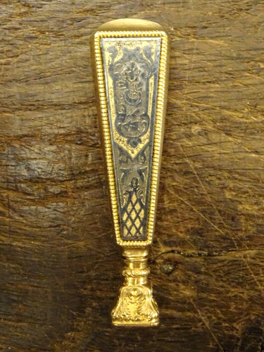Ancien sceau tampon acier - ,