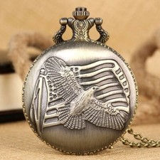 Montre Gousset Aigle American Bald Eagle Etats-Unis