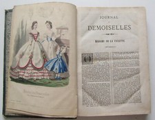 Journal des Demoiselles 1865  - 10 Gravures de Mode en couleur sont présentes