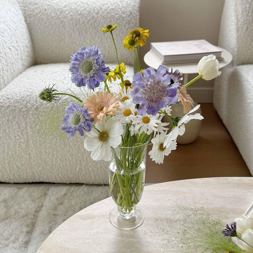 Vase verre transparent - en,
