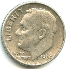 USA one dime argent Roosvelt