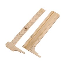 Vente chaude règle double échelle jauge coulissante 0-80 mm / 0-3,15" laiton c