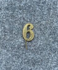 CHIFFRE 6 RI NUMÉRO JOURNÉE CLASSE KÉPI CALOT POILU TARTE WWI WW1 14 18 1920