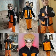 Déguisement Naruto Cosplay uzumaki costume et bandeau de 4 a 12 ans disponible 