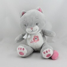 Doudou chat gris rose Arthur