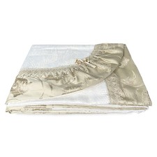 COUVRE-LIT AVEC bordure EN SATIN OR double IDÉE MARIAGE