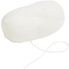 - C74323 - Bobine de fil à tricoter 100 g - couleur blanc - en 75% acrylic 20...
