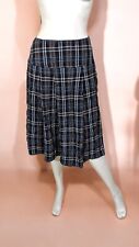 ? Olivier Strelli Taille 36 ? jupe doublée laine mélangée écossais gris