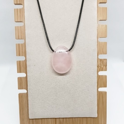 Pendentif quartz rose pierre - pendentif,