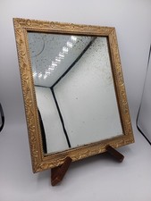 Miroir ancien Doré - 34,5cm x 28cm - Collection - XIXème - Vintage