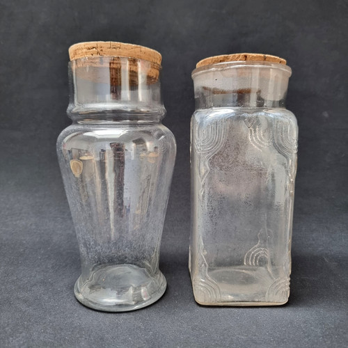 Pot ancien verre - ancien, transparent