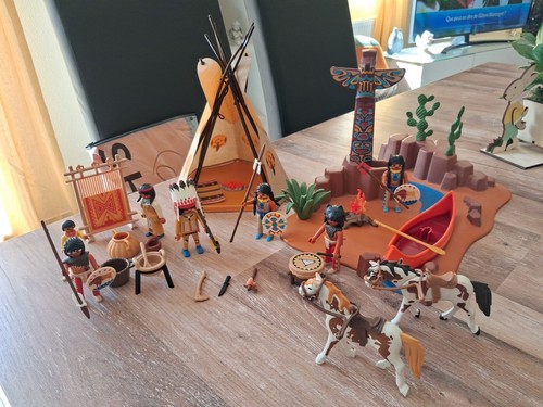 Playmobil campement indiens - campement,